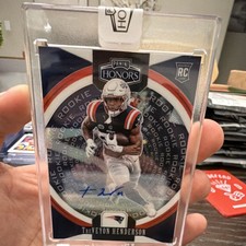 Panini 2025 Honors TreVeyon Henderson Rookie Auto Prizm #50 /35 Patriots