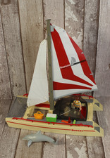Playmobil catamaran sailing boat with accessories.