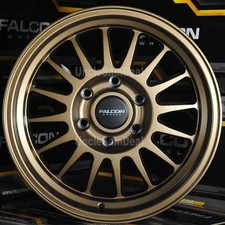 17x9 6x139.7 6x5.5 -12 Falcon Tx2 Stratos Matte Bronze 16 Spokes Truck 4 Wheels