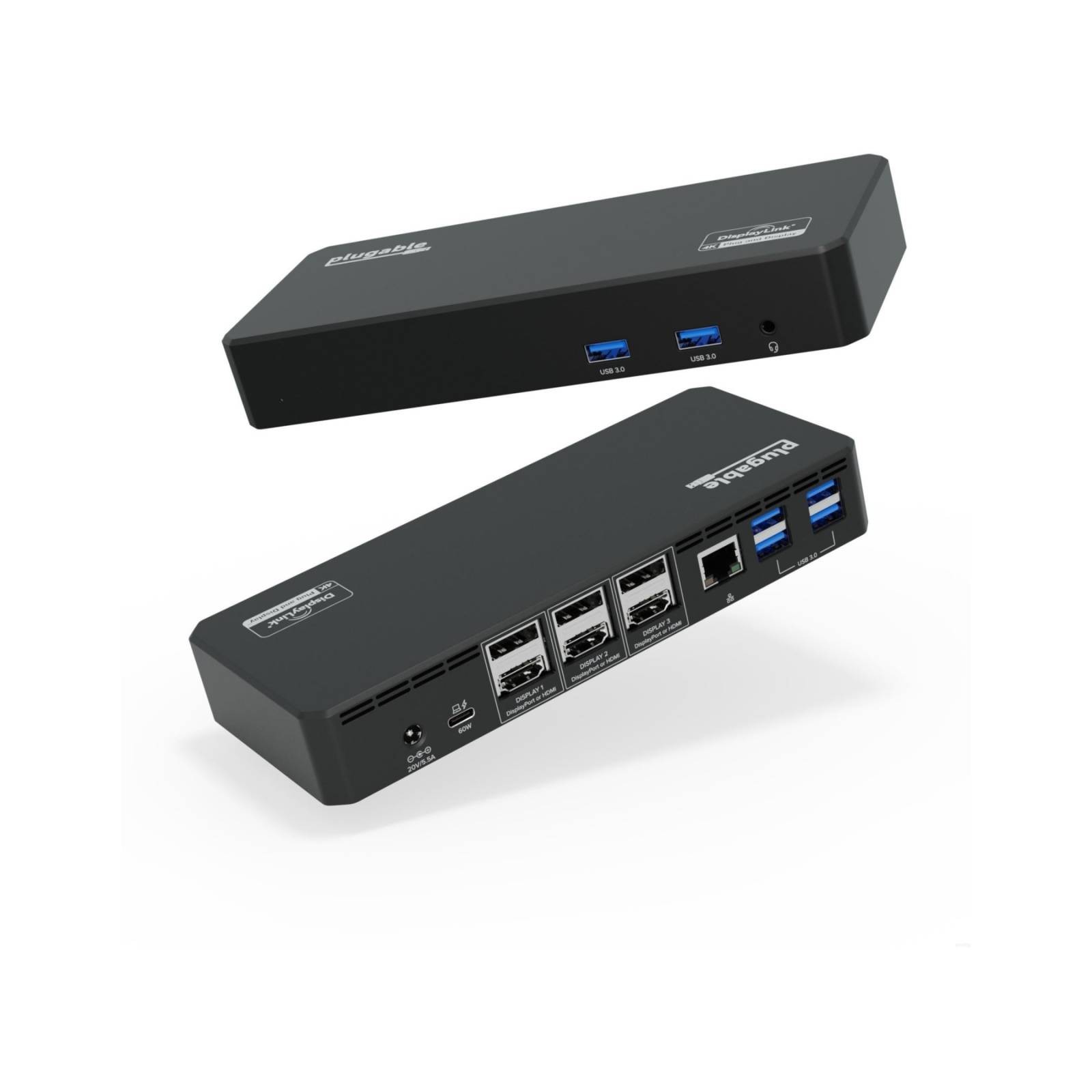 Plugable 12-in-1 USB C Triple Monitor Docking Station (UD-6950PDZ-UK)