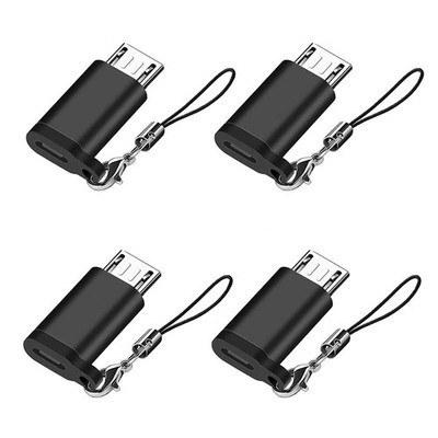 Seminer USB C to Micro Adapter (4 Packs), Type C Female 4xMicro Male 