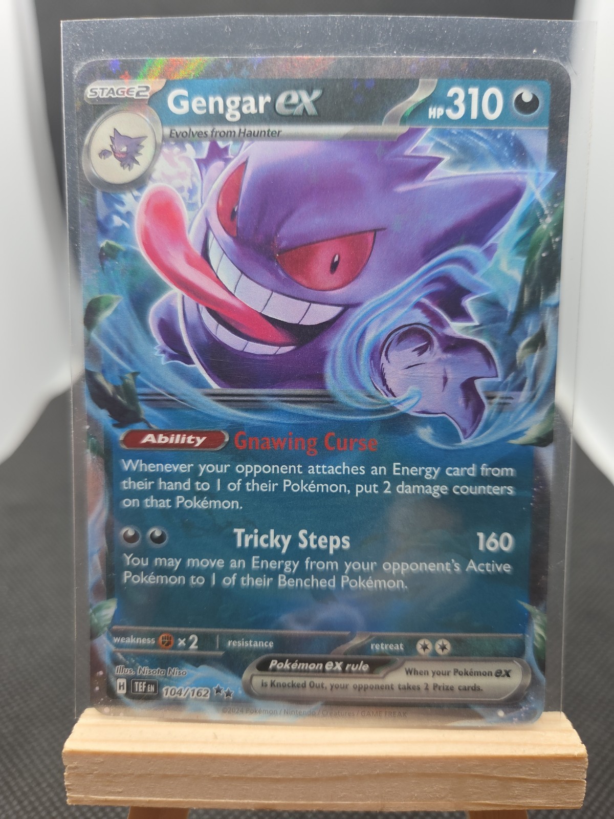 Gengar ex 104/162 Temporal Forces Scarlet Violet Pokemon Tcg 
