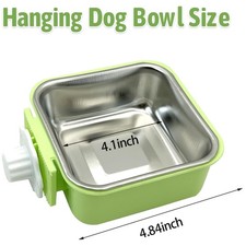 Stylish Removable Stainless Steel Hanging Bowls for Dogs  Small Pets - 3 Colors