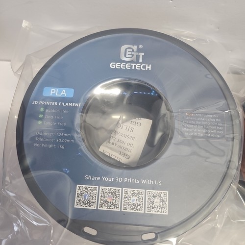 x4 Filament Geeetech 1,75 mm 1 kg/rouleaux PLA pour imprimante 3D - Bois, or, bronze + - Photo 7/7