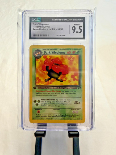 Dark Vileplume (1st Edition) graded CGC 9.5 for sale on eBay