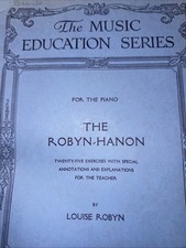 Piano Book-Music Education Series The Robyn-Hanon - Louise Robyn Oliver Diston