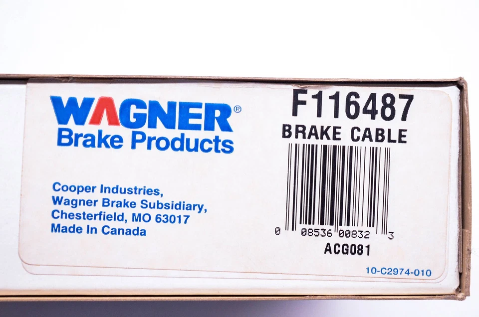 Kit de cables de freno Wagner F116487 NOS Foto 3 de 3