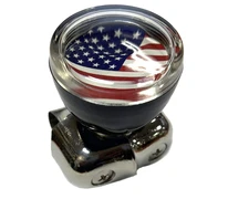 Custom Accessories 40004 USA American Flag Style Steering Wheel Spinner Knob