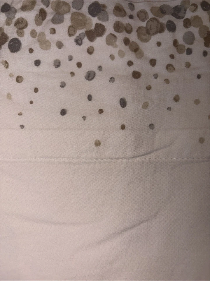 Colección Martha Stewart HOJA PLANA DOBLE Manchas Algodón Foto 3 de 4