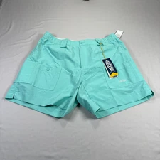Aftco Shorts Mens Size 38 Blue Cargo Fishing Stretch Outdoor Hiking Nylon NEW