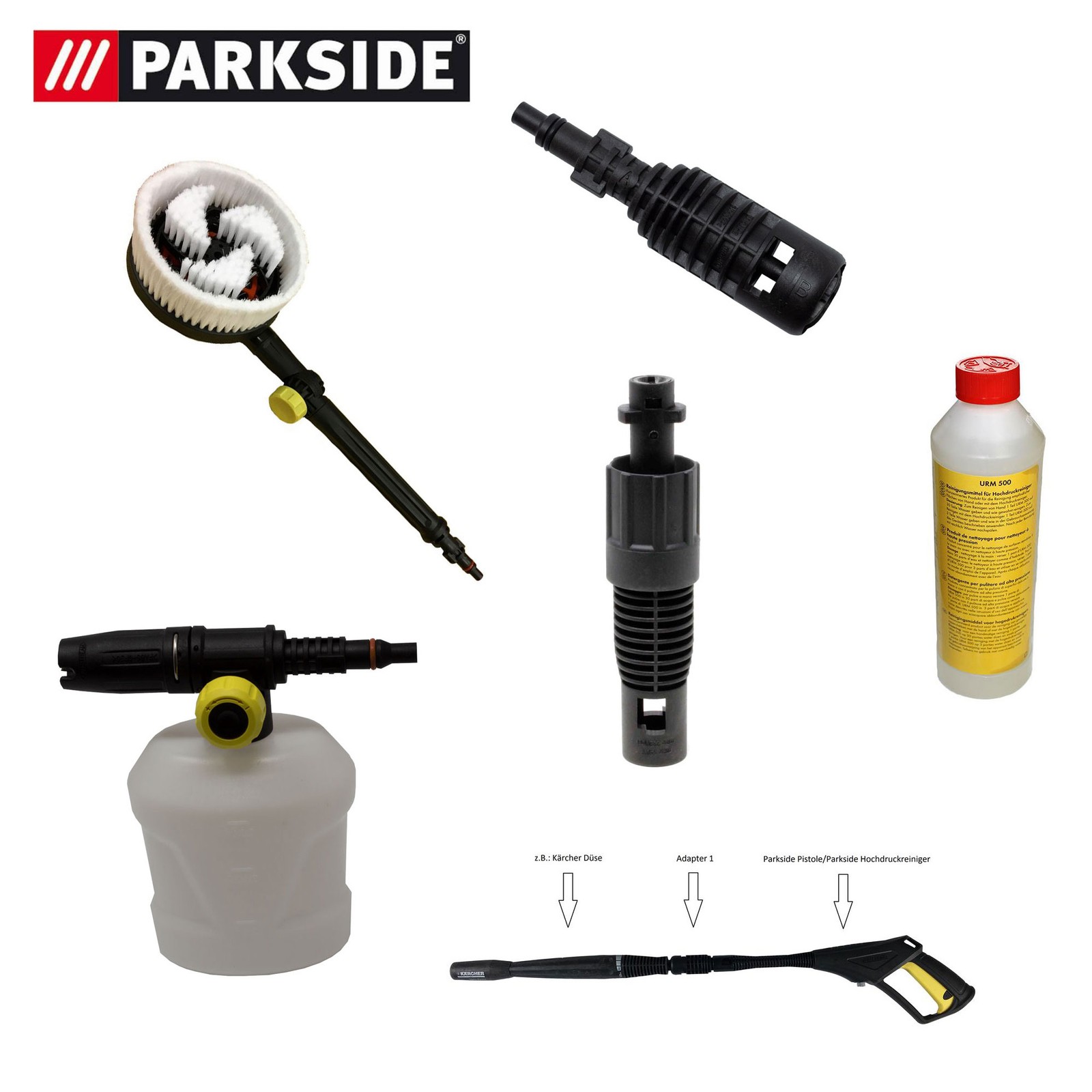 Parkside Accesorios Repuestos LIDL PARS 4 A1 IAN 360364 Juego Limpieza Coche
