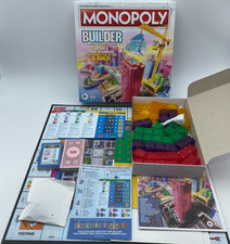 MONOPOLY Builder Board Game Family Strategy 3D Buildings NEW Open Box HASBRO