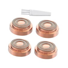 4x Women Replacement Heads with Cleaning Brush for Facial Hair Remover Gen 2