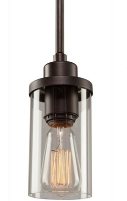 Artcraft Lighting, Natural Wood & Chrome Artcraft AC10840LC Canyon Creek 1-Light