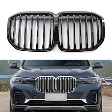 Kühlergrill Nieren Einzelsteg Grill Schwarz Glanz für BMW X7 G07 2019-2022