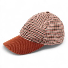 Miu Miu 5HC179 Logo Cap S Cotton  Wool Brown