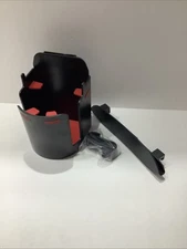 Car Seat Back Hook Grocery Bag Hanger & Cup Holder for Tesla Black, Red Insert