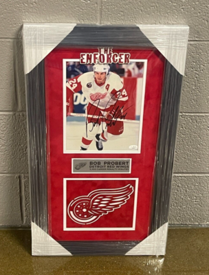 Bob Probert Signed Jersey Bob Probert Detroit Red Wings CCM 1991