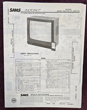Sams Photofact 2751-1 Service Manual for Quasar TT6237CE Chassis AEDC165 