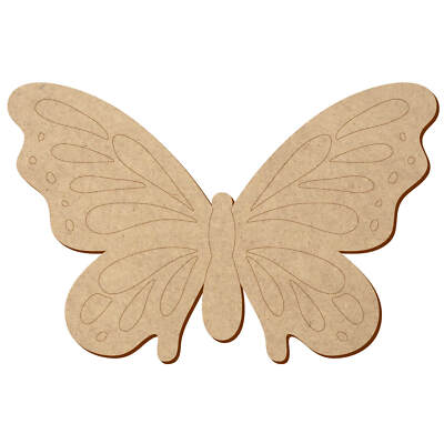 MDF Schmetterling V2 - Zuschnitt 5-50cm Deko Basteln
