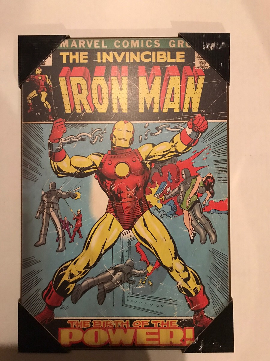 The Invincible Iron Man #47 Collectible Wood Wall Art - Silver