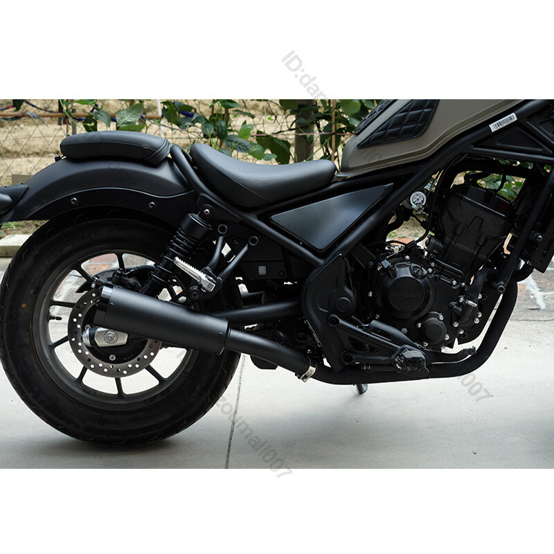 Voor HON&DA Rebel 500 300 CM500 CM300 CMX500 CMX300 2017-2023 Motorfiets Slip Op Uitlaatpijp 51 MM Uitlaat DB Killer Escape Db Killer Uitlaat Achter Pijp Uitlaat (Color : No Logo