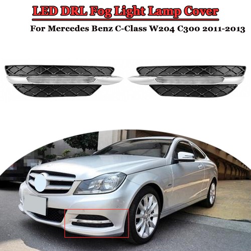 2X LED DRL Tagfahrlicht Nebelscheinwerfer Für Mercedes Benz W204 C-Class 2011-13 - Picture 14 of 14