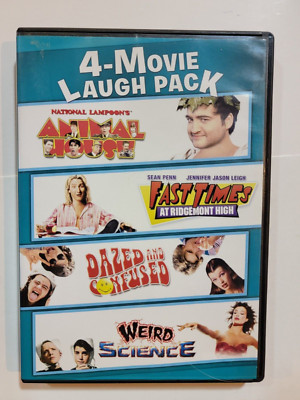 4 Movie Laugh Pack (DVD) Animal House Dazed Confused Fast Times Weird Science