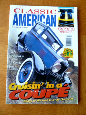 Classic American Car Magazine March 1997 69 Corvette, 29 Chevy, Thunderbird