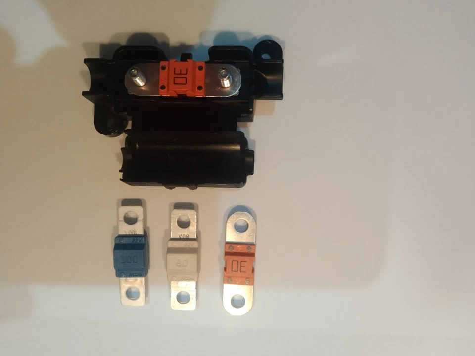 3×30 AMP MIDI FUSE YELLOW + MIDI / STRIP LINK FUSE HOLDER CAR AUTO 30A - Imagen 2 de 3