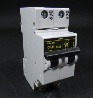 AEG ELFA E82 C0.5 Contactor / Circuit Breaker | 2 Pole | Switch Off Ver. 6kA