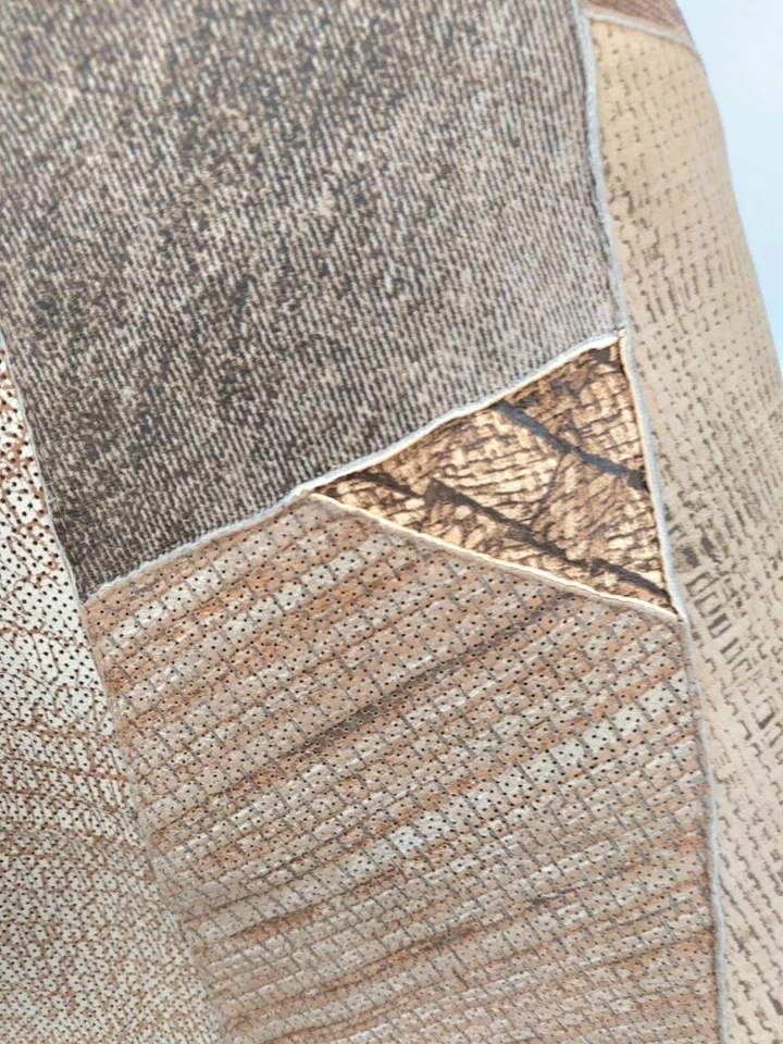 Roberto CAVALLI Vintage Skirt Suede Leather Patchwork Size S UK 10 Maxi YTK - Image 4 of 4