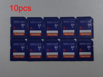 10PCS Sandisk SD 8GB SDHC High Speed Card Memory Card for CCD Camera