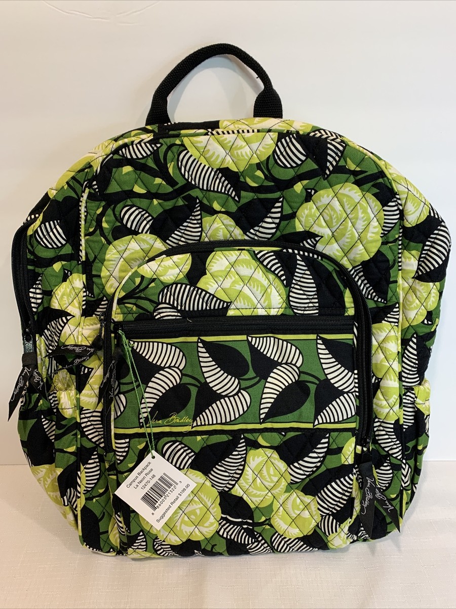 Vera Bradley Quilted Campus Backpack La Neon Rose Cotton  display picture 2