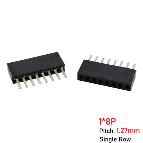Pitch 2P-40P PCB Male / Female Pin Header Single / Double Row Connector 1.27mm - Picture 19 of 44