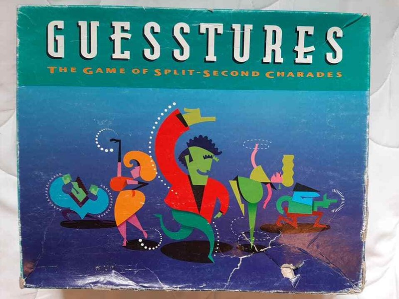 Guesstures The Games of Split-Second Charades 1990 Milton Bradley