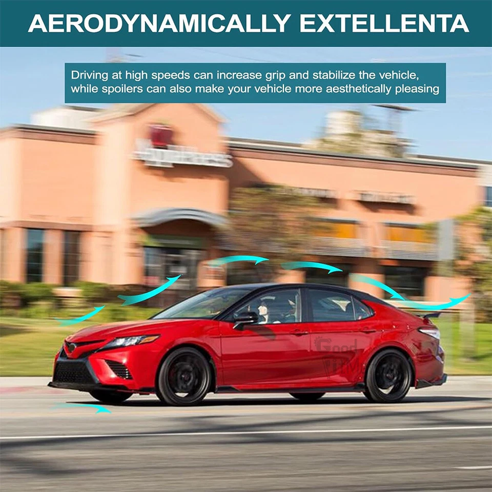 Para Rolls-Royce Ghost 2010-2024 TRD estilo porta-malas traseiro spoiler asa preto brilhante - Imagem 4 de 4