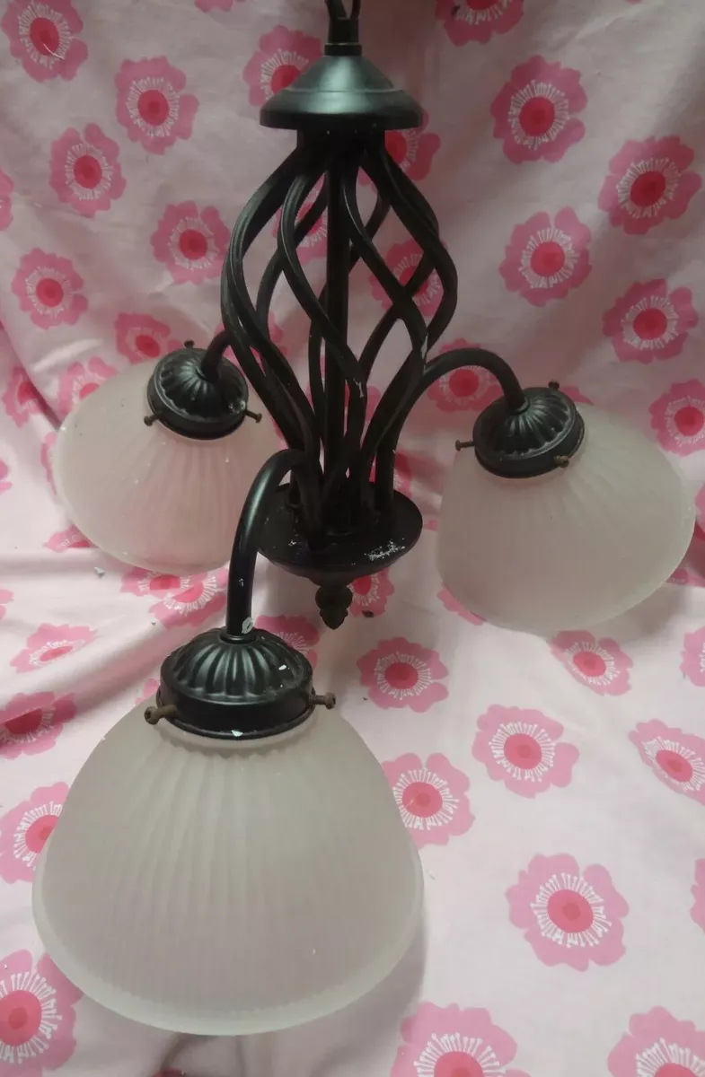 Gorgeous Napier wrought iron style hanging light fixture 3 Pendant light