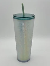 Starbucks Cold Cup Spring 2021 50th Anniversary Frosted Sirens Tail 24oz NWOT