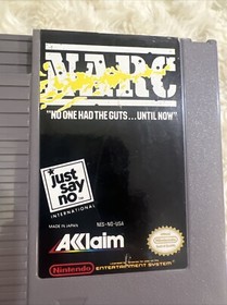 1985 Narc &ldquo;No One Had The Guts&hellip; Until Now&rdquo;Nintendo NES Game - FREE SHIP
