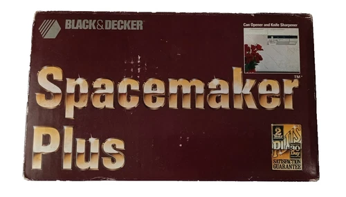 NEW Vintage 1988 Black & Decker Spacemaker Plus PEC90 Can Opener/Knife Sharpener