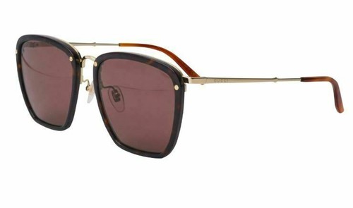Gucci GG0673S 002 Havana/Gold Sunglasses | eBay