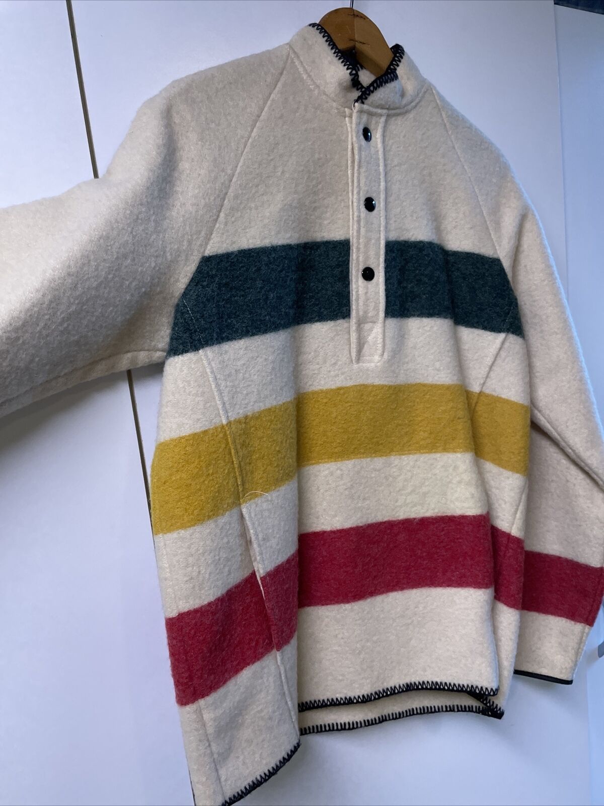 Vintage Woolrich Hudson Bay Stripe Sweater Size M… - image 2