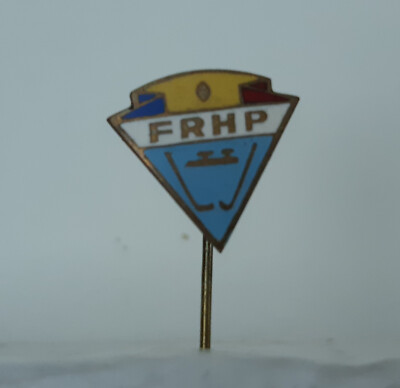 Badge à épingle en métal émaillé avec drapeau de la Roumanie, Métal