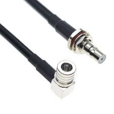 QMA male Right Angle to QMA female connector Lot RF Pigtail coaxial RG58 Cable