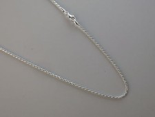 Anklet & Bracelet. 7,8,9,10,11 inch 1.5mm D/C Rope Chain, Sterling Silver. Italy