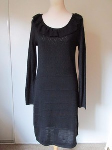 venus black sweater dress