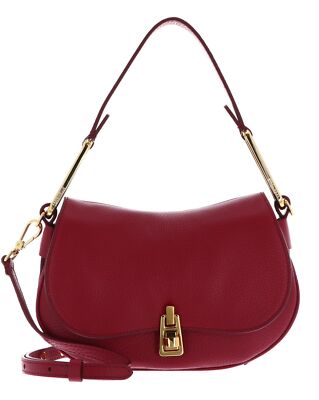 COCCINELLE Magie Soft Shoulderbag Grained Leather Schultertasche Sangria beere
