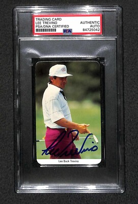 #ad #ad Lee Trevino quot;PGA HOF Legend Greatquot; 1987 Fax Pax Golf Signed Rookie Card PSA RC $99.99