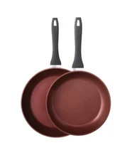 Paderno Classic Frying Pan, PFOA-Free, Non-Stick, Maroon 2-pack 26cm & 30cm